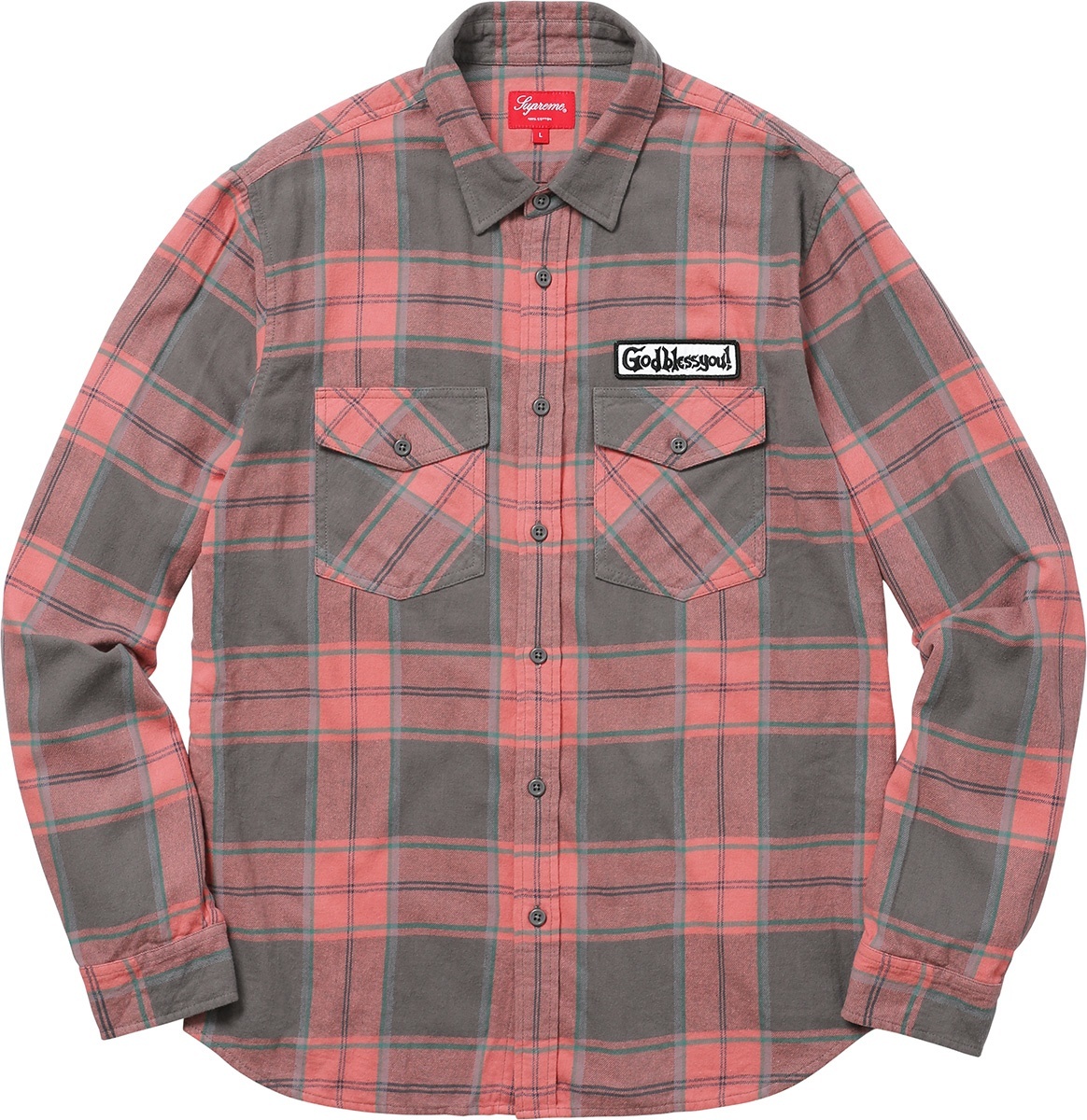 God Bless Plaid Flannel Shirt view 3